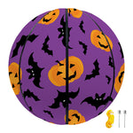 Halloween Bat And Pumpkin Pattern Print Basketball