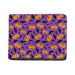Halloween Bat And Pumpkin Pattern Print Bifold Wallet