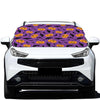 Halloween Bat And Pumpkin Pattern Print Car Windshield Snow Cover