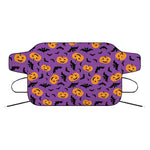 Halloween Bat And Pumpkin Pattern Print Car Windshield Snow Cover