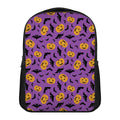 Halloween Bat And Pumpkin Pattern Print Casual Backpack