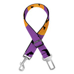 Halloween Bat And Pumpkin Pattern Print Dog Seat Belt