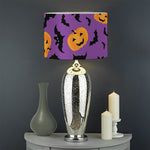 Halloween Bat And Pumpkin Pattern Print Drum Lamp Shade