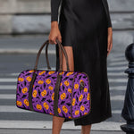 Halloween Bat And Pumpkin Pattern Print Duffle Bag