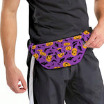 Halloween Bat And Pumpkin Pattern Print Fanny Pack
