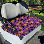 Halloween Bat And Pumpkin Pattern Print Golf Cart Seat Cover