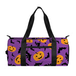 Halloween Bat And Pumpkin Pattern Print Gym Bag