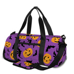 Halloween Bat And Pumpkin Pattern Print Gym Bag