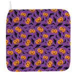 Halloween Bat And Pumpkin Pattern Print Hand Towel
