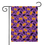 Halloween Bat And Pumpkin Pattern Print House Flag