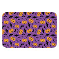 Halloween Bat And Pumpkin Pattern Print Indoor Door Mat