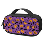 Halloween Bat And Pumpkin Pattern Print Insulin Cooler Travel Case