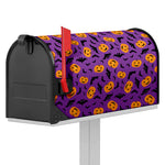 Halloween Bat And Pumpkin Pattern Print Mailbox Cover