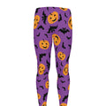 Halloween Bat And Pumpkin Pattern Print Men's Leggings