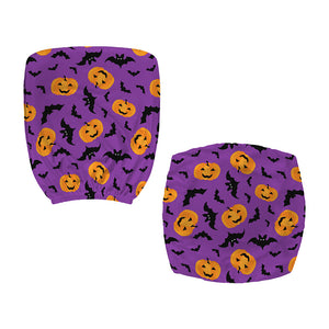 Halloween Bat And Pumpkin Pattern Print Office Chair Cover