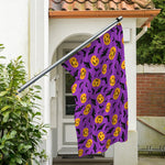 Halloween Bat And Pumpkin Pattern Print Polyester Flag