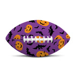 Halloween Bat And Pumpkin Pattern Print Rugby Ball