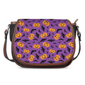 Halloween Bat And Pumpkin Pattern Print Saddle Bag