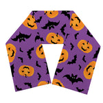 Halloween Bat And Pumpkin Pattern Print Scarf