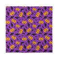 Halloween Bat And Pumpkin Pattern Print Silk Bandana