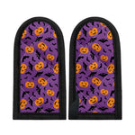 Halloween Bat And Pumpkin Pattern Print Skillet Handle Cover