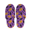 Halloween Bat And Pumpkin Pattern Print Slippers