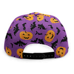 Halloween Bat And Pumpkin Pattern Print Snapback Cap