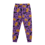 Halloween Bat And Pumpkin Pattern Print Sweatpants