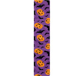 Halloween Bat And Pumpkin Pattern Print Table Runner