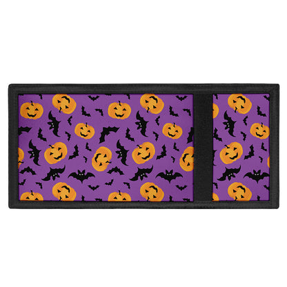 Halloween Bat And Pumpkin Pattern Print Trifold Wallet