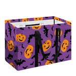 Halloween Bat And Pumpkin Pattern Print Utility Tote Bag