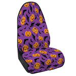 Halloween Bat And Pumpkin Pattern Print Waterproof Car Seat Cover
