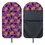 Halloween Bat And Pumpkin Pattern Print Waterproof Car Seat Cover
