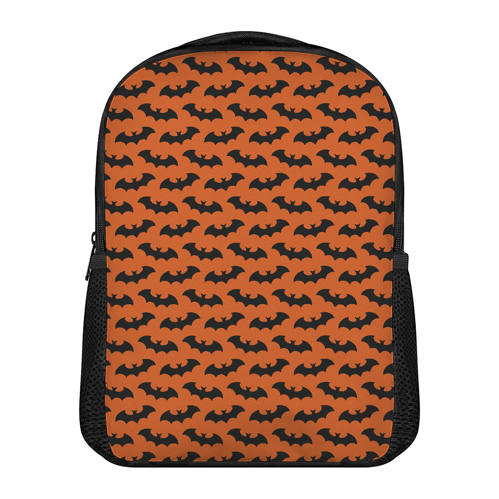 Halloween Bat Pattern Print Casual Backpack
