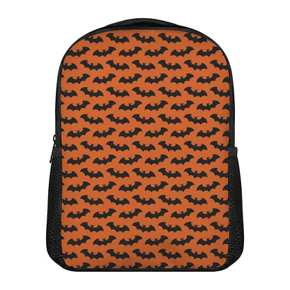 Halloween Bat Pattern Print Casual Backpack