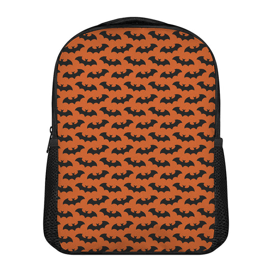 Halloween Bat Pattern Print Casual Backpack