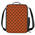 Halloween Bat Pattern Print Crossbody Lunch Bag