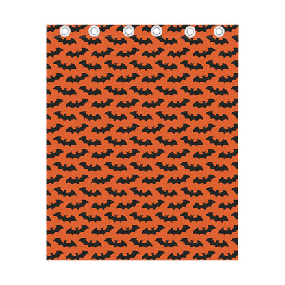 Halloween Bat Pattern Print Curtain