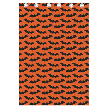 Halloween Bat Pattern Print Curtain