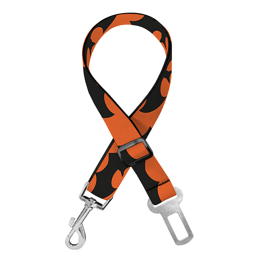 Halloween Bat Pattern Print Dog Seat Belt
