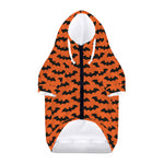 Halloween Bat Pattern Print Dog Zip Up Hoodie