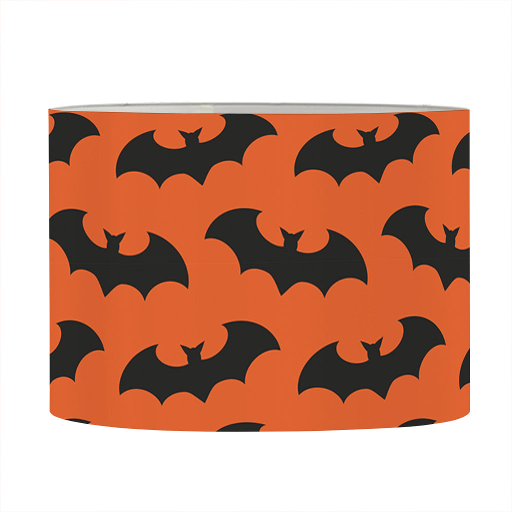 Halloween Bat Pattern Print Drum Lamp Shade