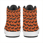 Halloween Bat Pattern Print High Top Leather Sneakers