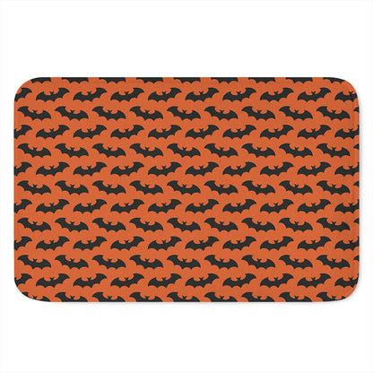 Halloween Bat Pattern Print Indoor Door Mat