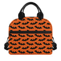 Halloween Bat Pattern Print Insulated Lunch Bag
