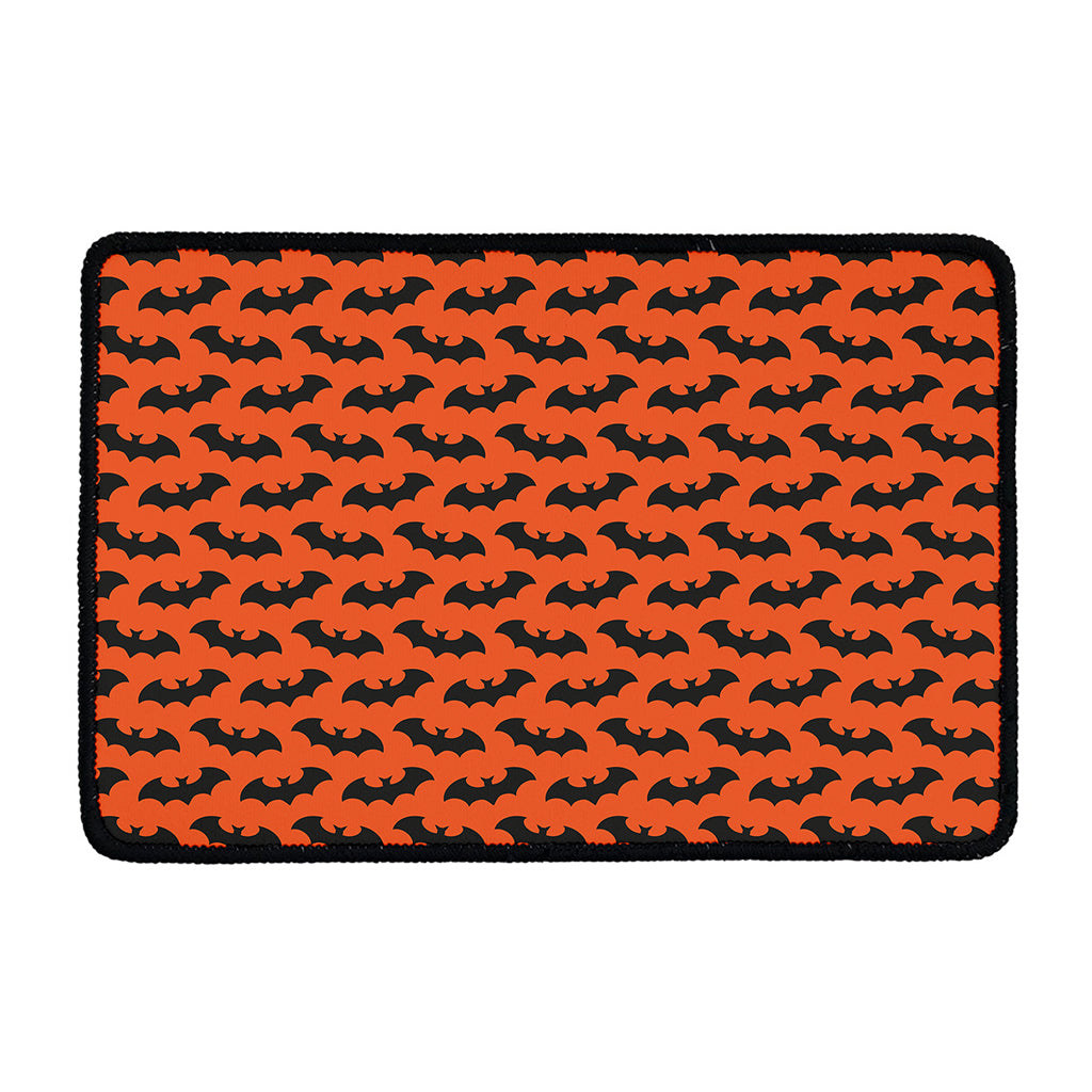 Halloween Bat Pattern Print Kitchen Mat