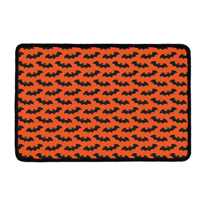 Halloween Bat Pattern Print Kitchen Mat