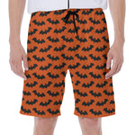 Halloween Bat Pattern Print Men's Beach Shorts