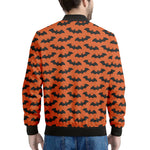 Halloween Bat Pattern Print Men's Bomber Jacket