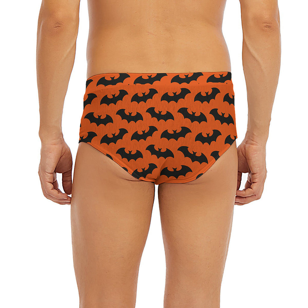 Halloween Bat Pattern Print Men's Briefs